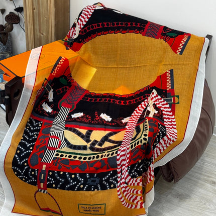 HERMES 25S SCARF 200 IN CASHMERE SILK 730598