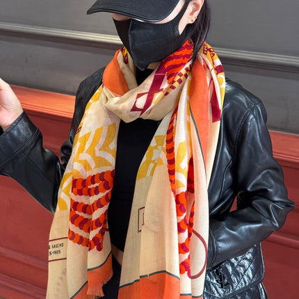 HERMES 25S SCARF 200 IN CASHMERE SILK 730599