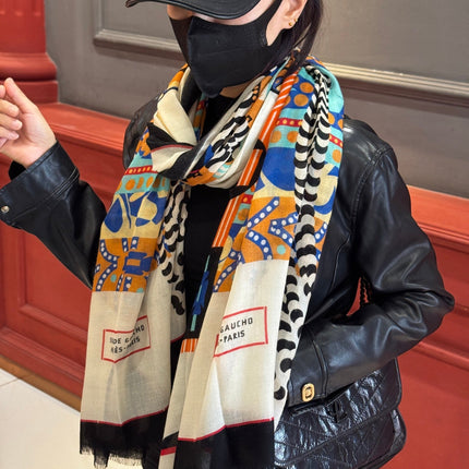 HERMES 25S SCARF 200 IN CASHMERE SILK 730600