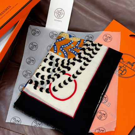 HERMES 25S SCARF 200 IN CASHMERE SILK 730600