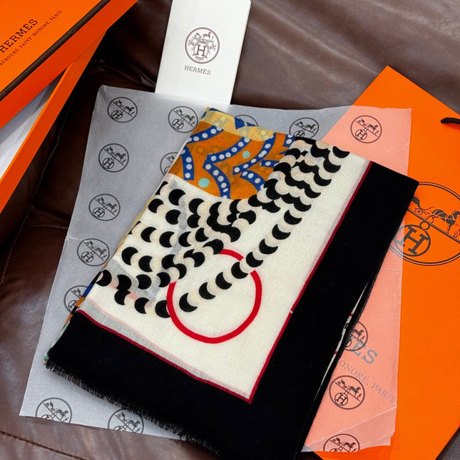 HERMES 25S SCARF 200 IN CASHMERE SILK 730600