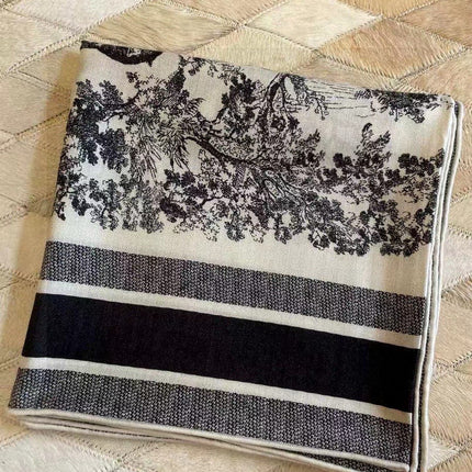 DIOR SCARF 110 CM IN COTTON-SILK FABRIC 730606