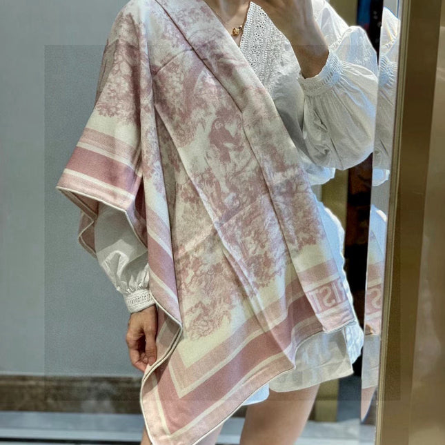 DIOR SCARF 110 CM IN COTTON-SILK FABRIC 730607