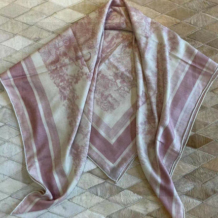 DIOR SCARF 110 CM IN COTTON-SILK FABRIC 730607