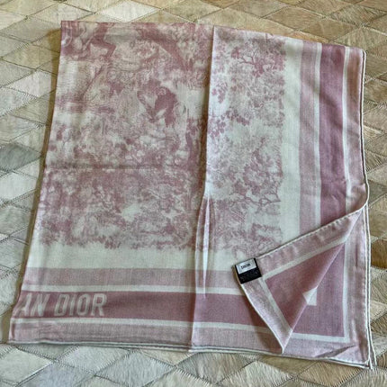 DIOR SCARF 110 CM IN COTTON-SILK FABRIC 730607