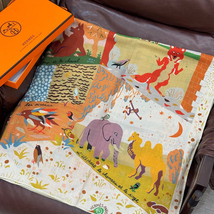 HERMES 25S SCARF 140 IN SILK 733913