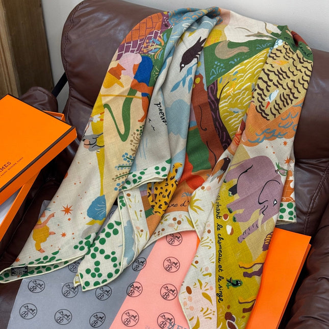 HERMES 25S SCARF 140 IN SILK 733913