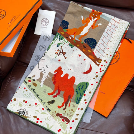 HERMES 25S SCARF 140 IN SILK 733914