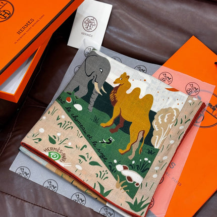 HERMES 25S SCARF 140 IN SILK 733915