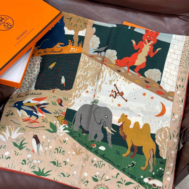 HERMES 25S SCARF 140 IN SILK 733915