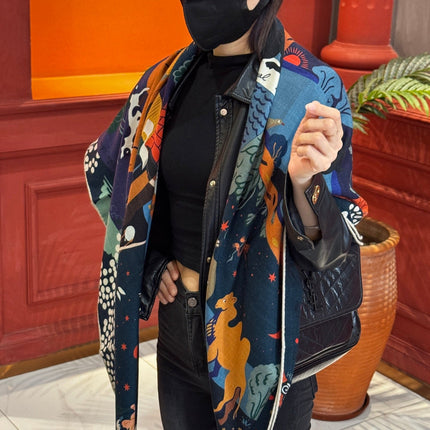 HERMES 25S SCARF 140 IN SILK 733916