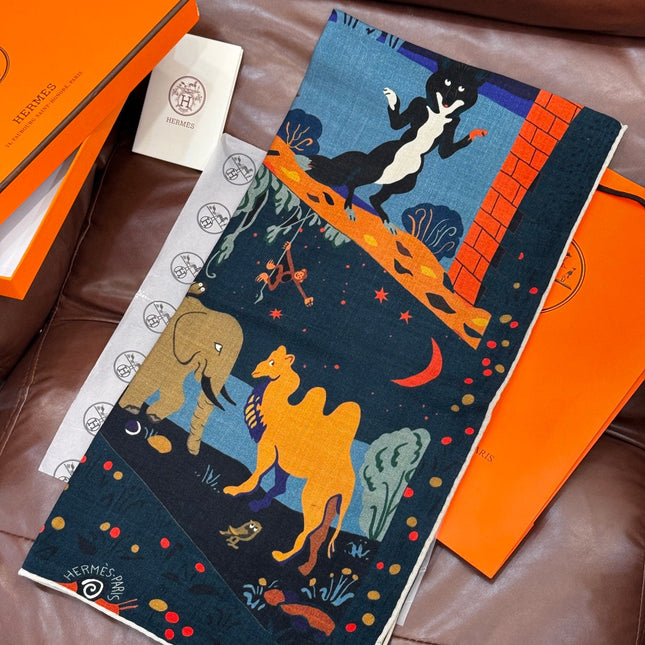 HERMES 25S SCARF 140 IN SILK 733916