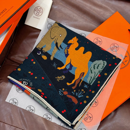 HERMES 25S SCARF 140 IN SILK 733916