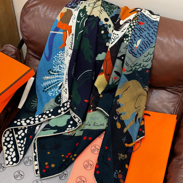 HERMES 25S SCARF 140 IN SILK 733916