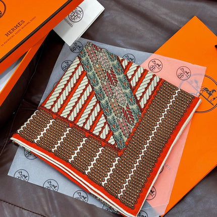 HERMES 25S SCARF 140 IN SILK TWILL 733918