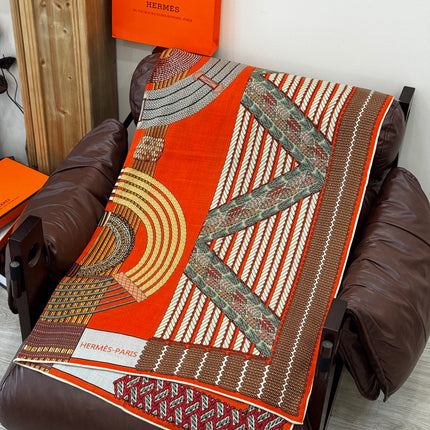 HERMES 25S SCARF 140 IN SILK TWILL 733918