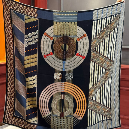 HERMES 25S SCARF 140 IN SILK TWILL 733917