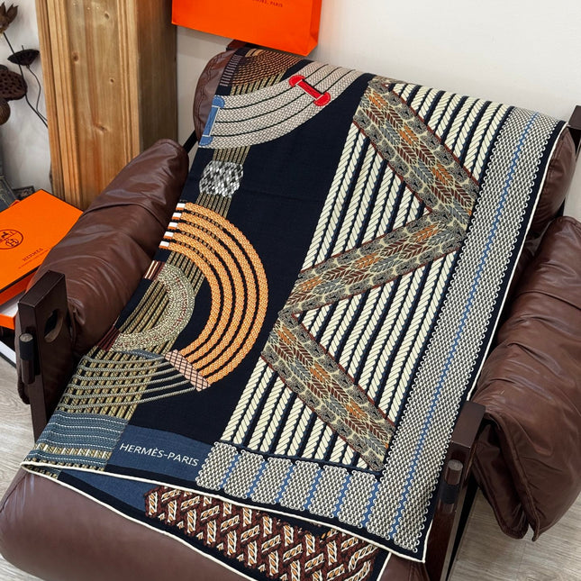 HERMES 25S SCARF 140 IN SILK TWILL 733917