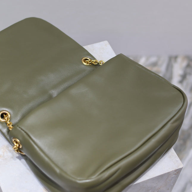 YSL 25S JAMIE 25 IN LIGHT MUSK LAMBSKIN GOLD HARDWRE