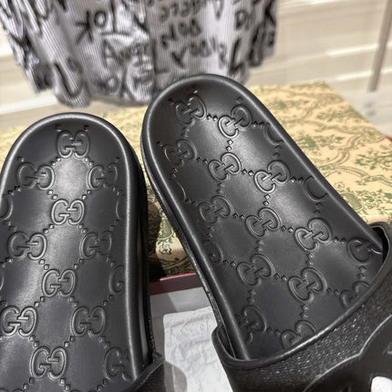 SANDALS 25S IN BLACK AND WHITE MIX RED LAMBSKIN EMBOSSED LOGO STYLE 3