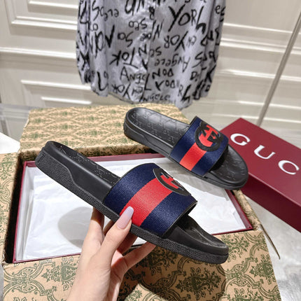 SANDALS 25S IN BLACK LAMBSKIN EMBOSSED LOGO STYLE 1