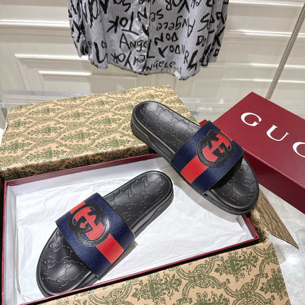 SANDALS 25S IN BLACK LAMBSKIN EMBOSSED LOGO STYLE 1