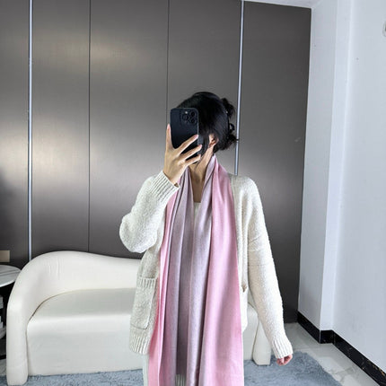 SCARF 190 CM IN BLUSH PINK CASHMERE 364766