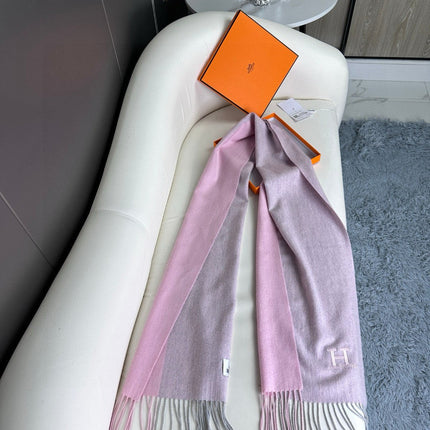 SCARF 190 CM IN BLUSH PINK CASHMERE 364766