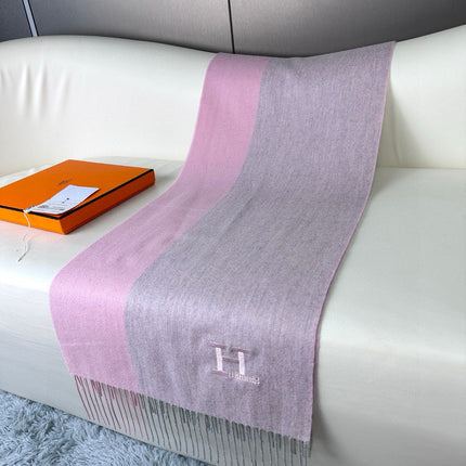 SCARF 190 CM IN BLUSH PINK CASHMERE 364766