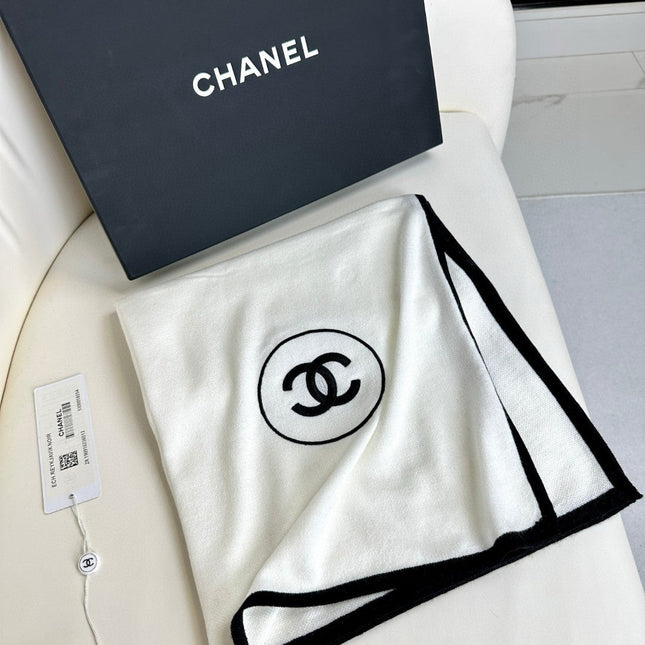 LONG SCARF 200 CM IN WHITE CASHMERE AND SILK 396410