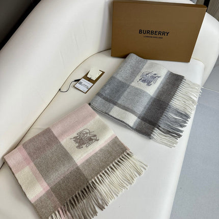 SCARF 180 CM IN SMOKE GRAY MIX WHITE CASHMERE 408504