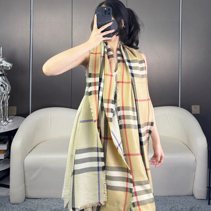 BBR SCARF 220 CM IN SILK CASHMERE 481239