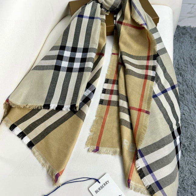 BBR SCARF 220 CM IN SILK CASHMERE 481239