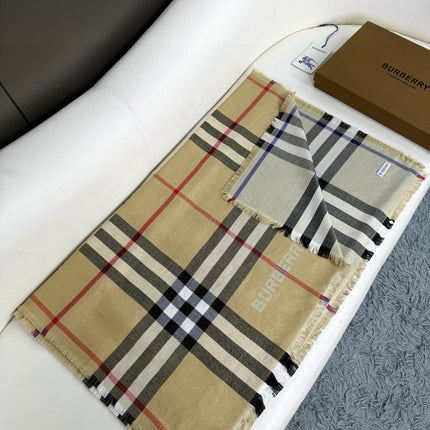 BBR SCARF 220 CM IN SILK CASHMERE 481239