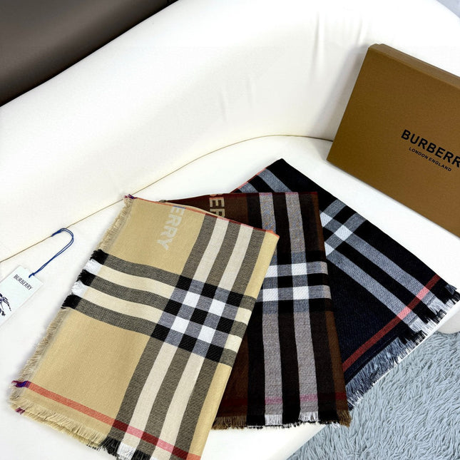 BBR SCARF 220 CM IN SILK CASHMERE 481239