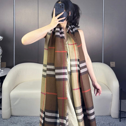 BBR SCARF 220 CM IN SILK CASHMERE 481240