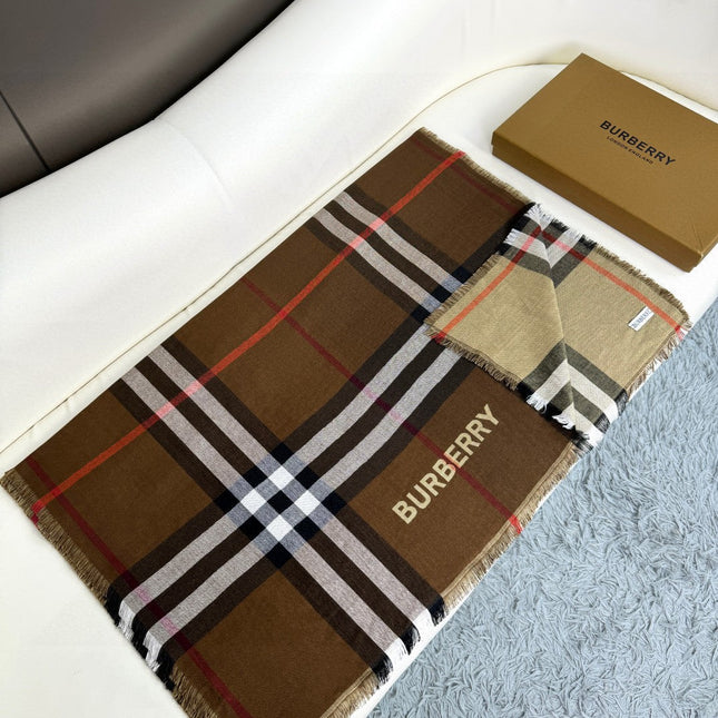 BBR SCARF 220 CM IN SILK CASHMERE 481240