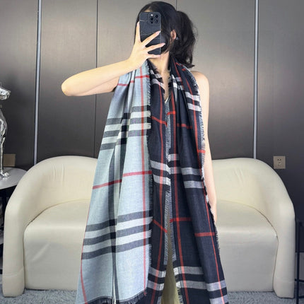 BBR SCARF 220 CM IN SILK CASHMERE 481241