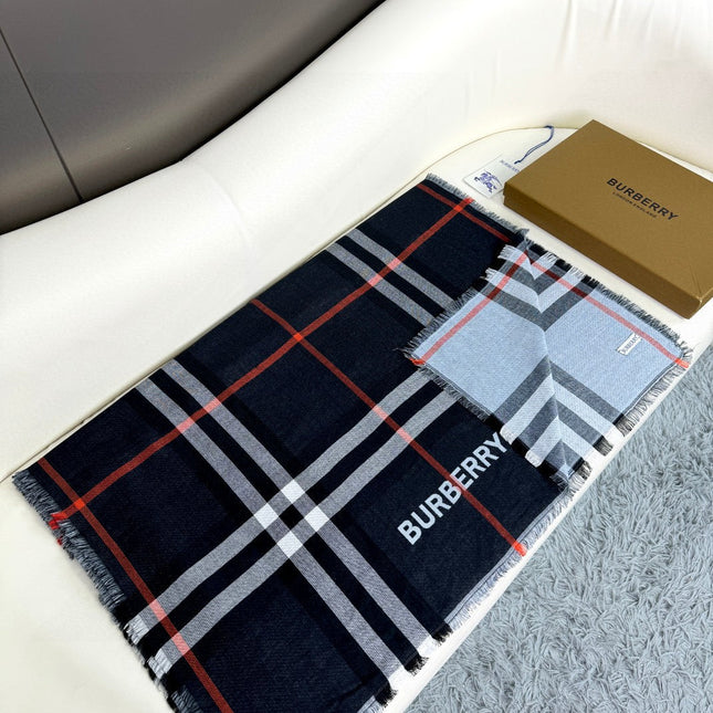 BBR SCARF 220 CM IN SILK CASHMERE 481241