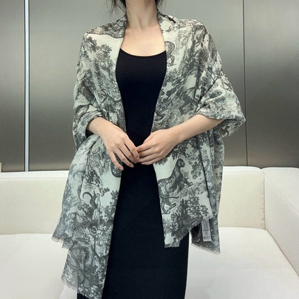 DIOR SCARF 180 CM IN CASHMERE-SILK BLEND 706550