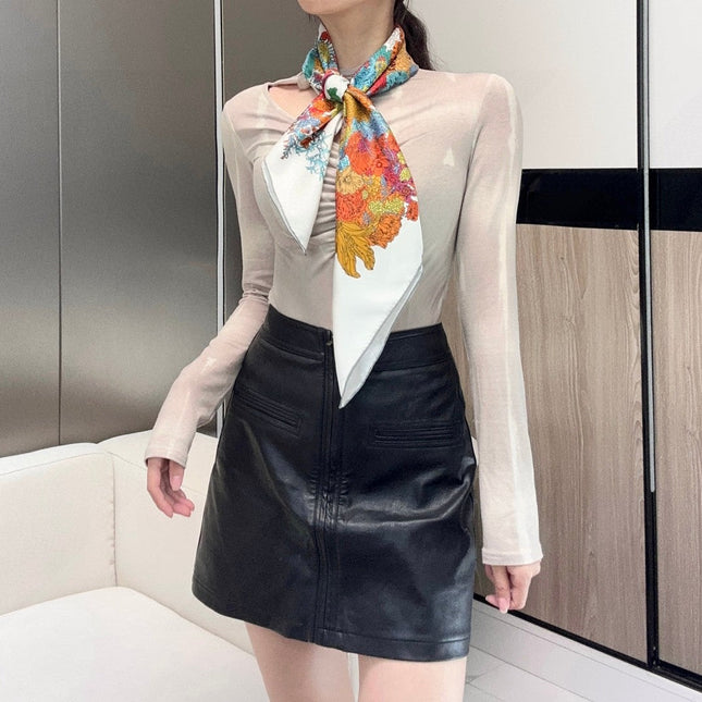 HERMES 25S SCARF 90 IN SILK 729028