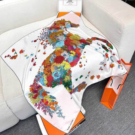 HERMES 25S SCARF 90 IN SILK 729028