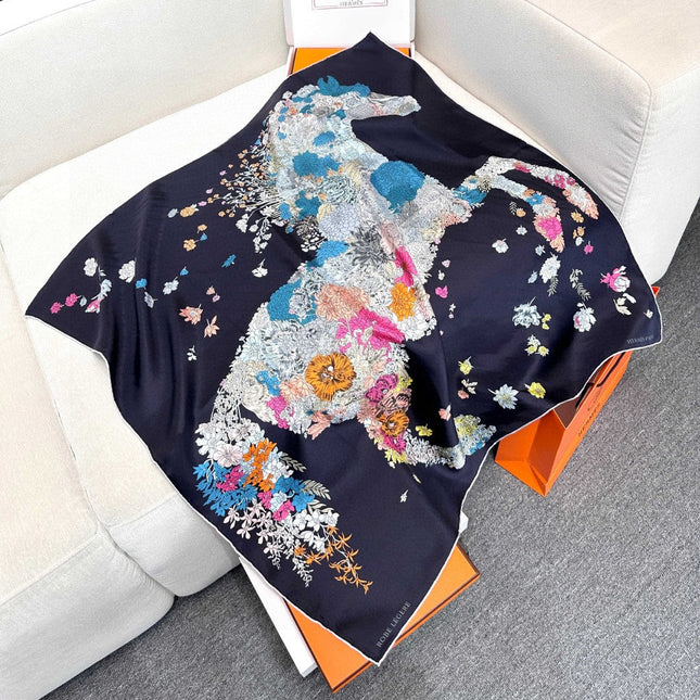 HERMES 25S SCARF 90 IN SILK 729030