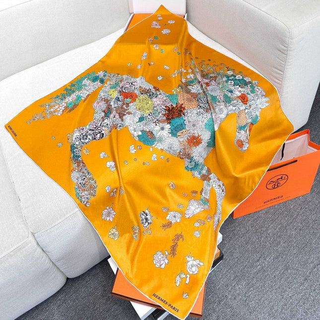 HERMES 25S SCARF 90 IN SILK 729031