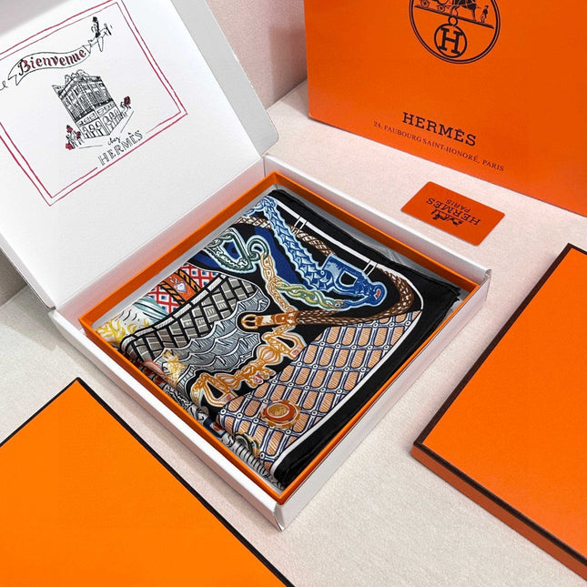 HERMES 25S SCARF 90 IN SILK 726443