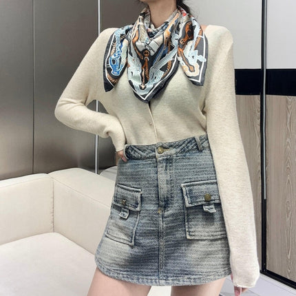 HERMES 25S SCARF 90 IN SILK 726442