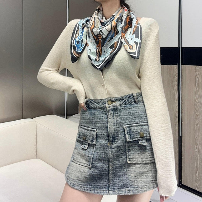 HERMES 25S SCARF 90 IN SILK 726442