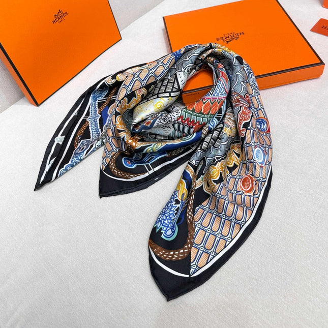 HERMES 25S SCARF 90 IN SILK 726442