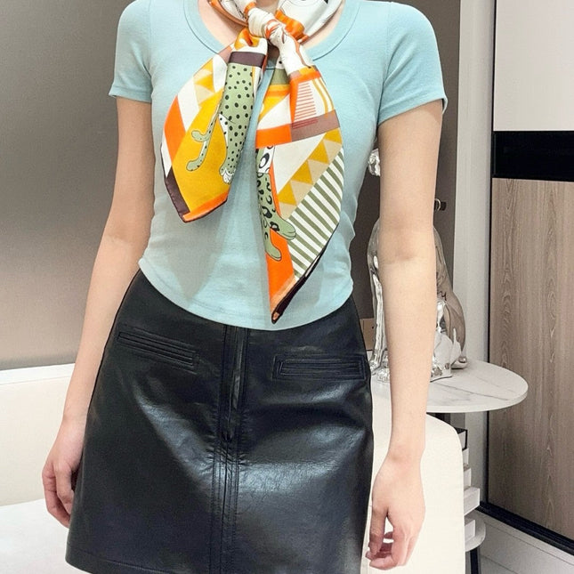 HERMES 25S SCARF 90 IN SILK 730646