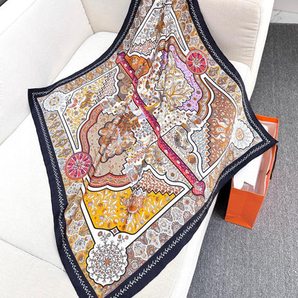 HERMES 25S SCARF 90 IN SILK 724811